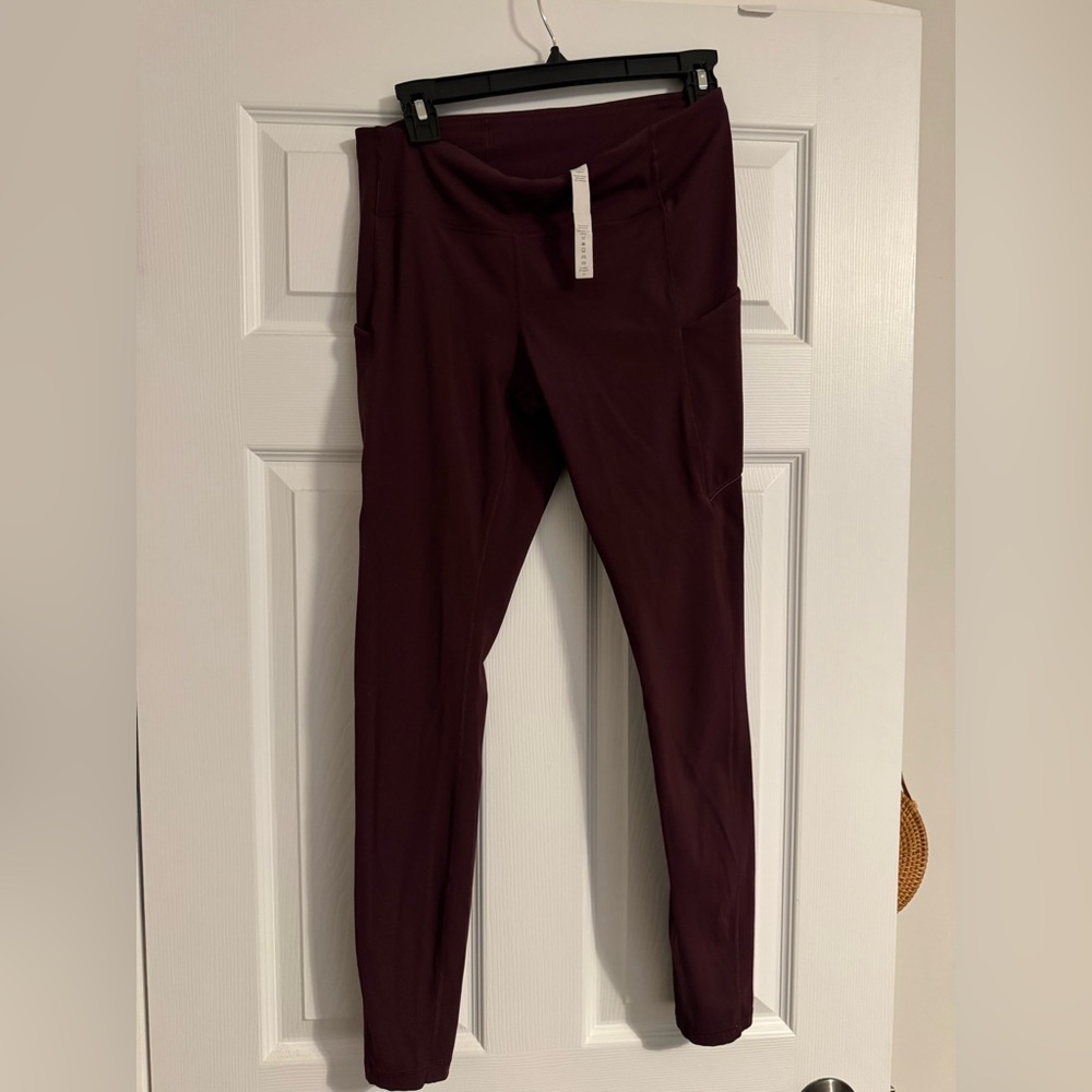 Lululemon Burgundy Leggings